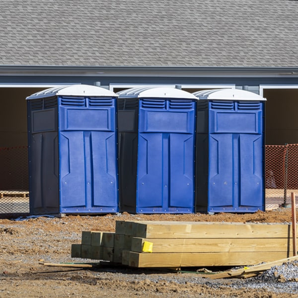 what is the expected delivery and pickup timeframe for the portable restrooms in Arlington